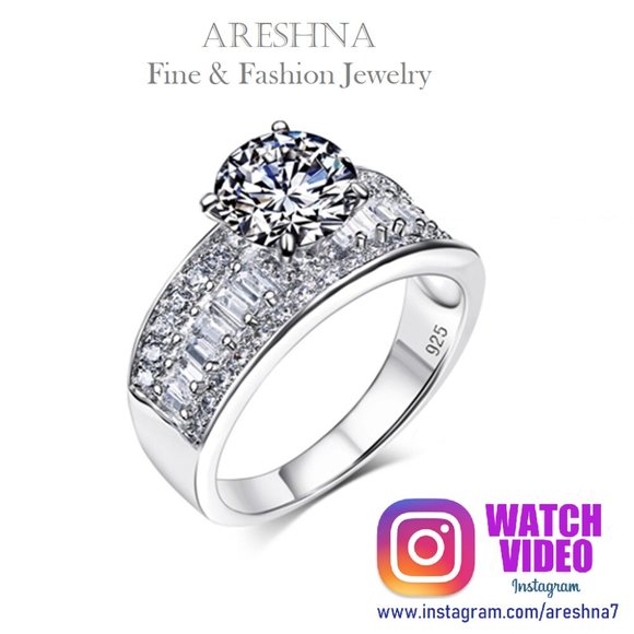 Areshna Jewelry - 3ct Diamond Engagement Ring